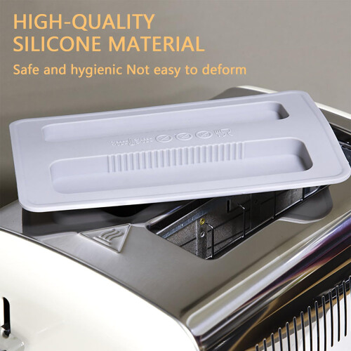 HarmonyCrafts 2Pcs Breakfast Machine 2 Slice Toaster Cover Durable Keep Clean Silicone Toaster Dust Covers Bread Maker Upper Covers for Bread Machine 2