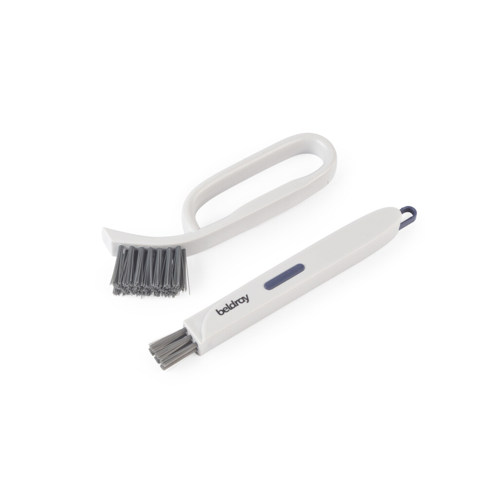 Beldray Deep Clean Crevice Brush & Scraper ? Detailing Set, Large Track Brush For Tiles & Grout, Small Groove Cleaner For Window Seals & Sinks,