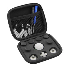 (Black) 18PCS Xbox One Elite Controller Parts: Thumbsticks, Bumper, Trigger, Button, Tool Kit