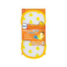 Scrub-a-Duck Anti-Bacterial Cleaning Pad | Multipurpose Microfibre & Scrubbing Pad Sponge | Dual Sided For Home, Kitchen, Bathroom | Reusable | Non