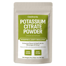 Coolinario Potassium Citrate Powder (56 g) pH Buffer & Acidity Regulator for Beverages & Dairy | Enhances Flavor & Shelf Life | Perfect for Sports