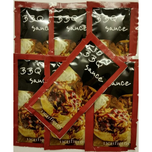 25 (1 x 25) Lichfields BBQ Sauce - Individual 10g Sachets
