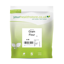yourhealthstore Premium Gluten Free Gram Flour 1kg Chickpea Flour, Non GMO, Vegan (Recyclable Pouch)