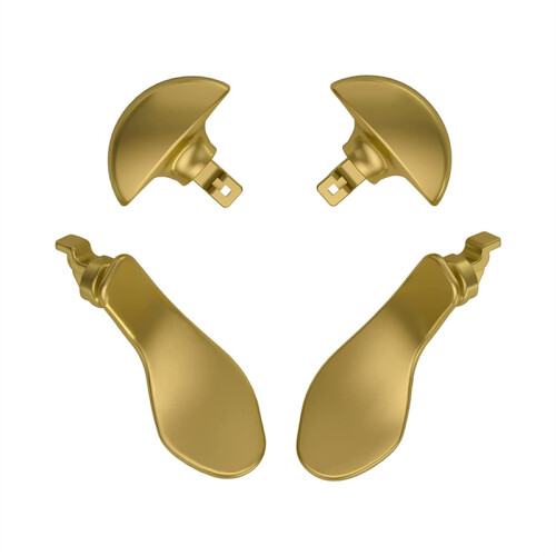 (Gold) 4PCS Back Paddles Extension Buttons for Sony PS5 Edge Controller Replacement