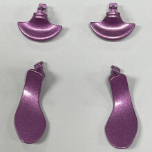 (Pruple) 4 PCS Back Paddles Extension Buttons for Sony PS5 Edge Controller Replacement