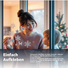 TK Gruppe Timo Klingler 202 Self-Adhesive Window Stickers, No Adhesive Residue, Window Decoration
