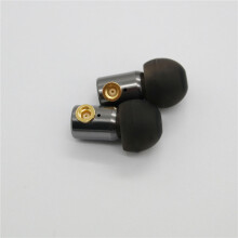(Titanium) DIY Headset Earbuds with MMCX Pluggable Connector, Vocal-Optimized, Metal Shell