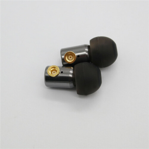 (Titanium) DIY Headset Earbuds with MMCX Pluggable Connector, Vocal-Optimized, Metal Shell
