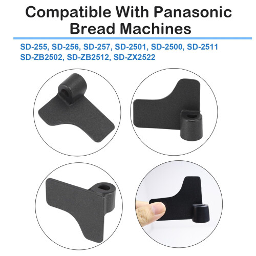 Bread Maker Paddle Compatible with Panasonic BreadMaker, Breadmaker Spares Kneading Paddle Non-Stick Teflon Coated Mixing Paddles Replacement for 2
