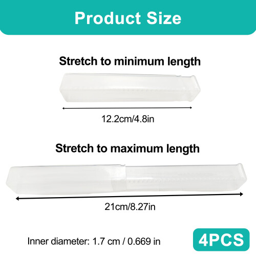 4PCS Expandable Clear Drill Bit Storage Boxes, Plastic Storage Boxes with Lids for Drill Bit Box, Storage Containers for Clear Box, Plastic Container 1