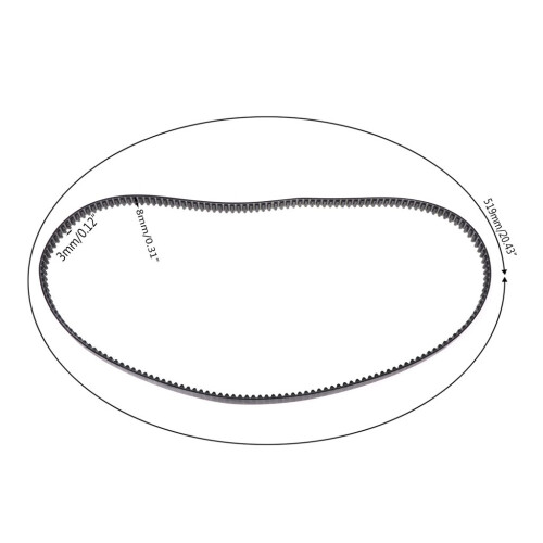 BUIDI Automatic Bread Maker Machine Conveyor Belt Band Strap Perimeter 519mm Kitchen 2