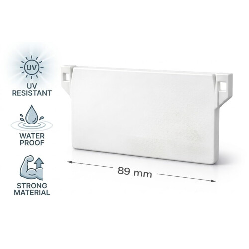First Blinds Vertical Blind Weights 89mm (3.5 inches) - Replacement Spares Bottom Weights Slats - White (10) 1