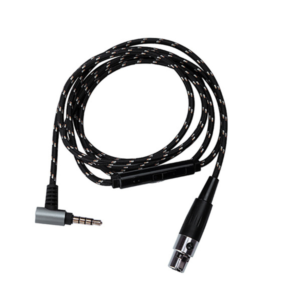 (Black) Headphone Audio Cable With Mic For Akg Q701 K240s K271mk K272 K371 K371bt K141 K171 Black 320997661054