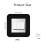 CANGCANG 3PCS Light Switch Surround Black, Light Switch Protector Cover Plates, Self Adhesive Simple Light Switch Plates Frame, Wall Socket Stickers 2
