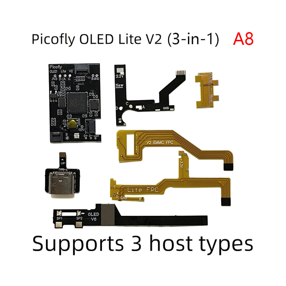 (Picofly Oled Lite V2(3-In-1)) Rp2040 Game Console Chip Replacement For Switch Oled Lite Cpu Flex Ribbon Cable 320997652878