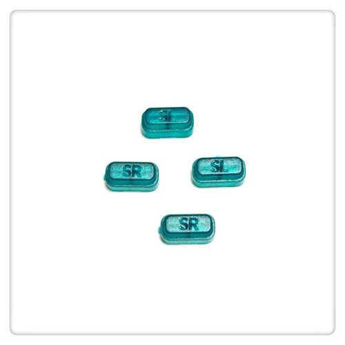 (Button+Controller shell) For Nintendo Game JC Controller Transparent Case Button Repair Replacement Parts
