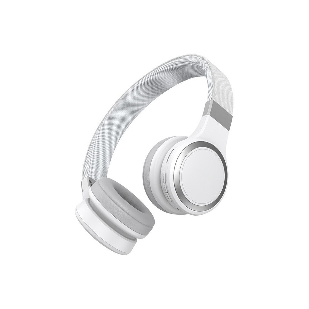 (White) Wireless Headset Bluetooth Wireless Headset 5.1 Stereo Heavy Bass Bluetooth Headset White 320997685555