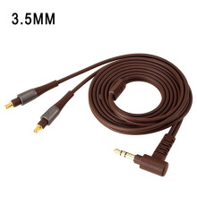 (Brown-3.5MM) BALANCED HIFI Audio Cable For Audio Technica ATH-MSR7B SR9 ES770H 750 ESW990H