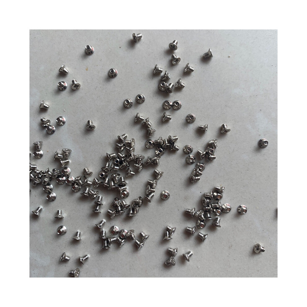 (Silver) 100Pcs For Beats Solo2 Solo3 Solo 2 3 Wireless Headphone Screws Replacement Silver 320997669746