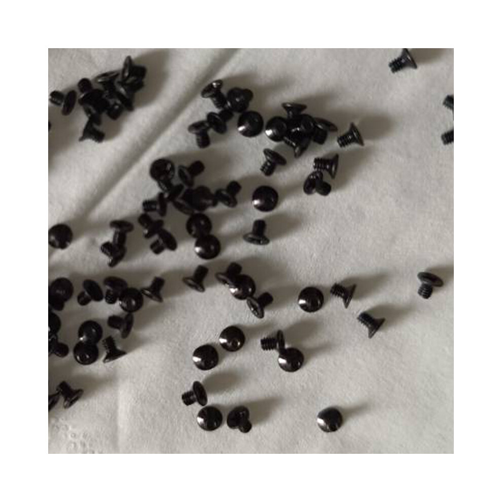 (Black) 100Pcs For Beats Solo2 Solo3 Solo 2 3 Wireless Headphone Screws Replacement Black 320997669739