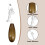 Benaewa 2 Pcs Light Pull Cord, Wood Pull Cord Handle with 150cm Extension, String Handle Connector for Bathroom, Fan Switch 3