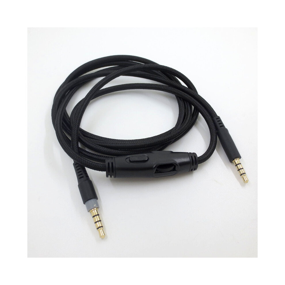 (Black) 1.5M Replacement Audio Aux Cable Cord For Hyperx Cloud And Hyperx Cloud Alpha Black 320997664789