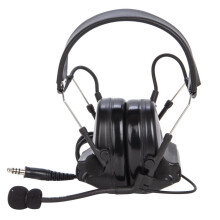 (Black) Tactical Headset Earpiece with Microphone for U94 PTT, Compatible with Two-Way Radios and Walkie Talkies