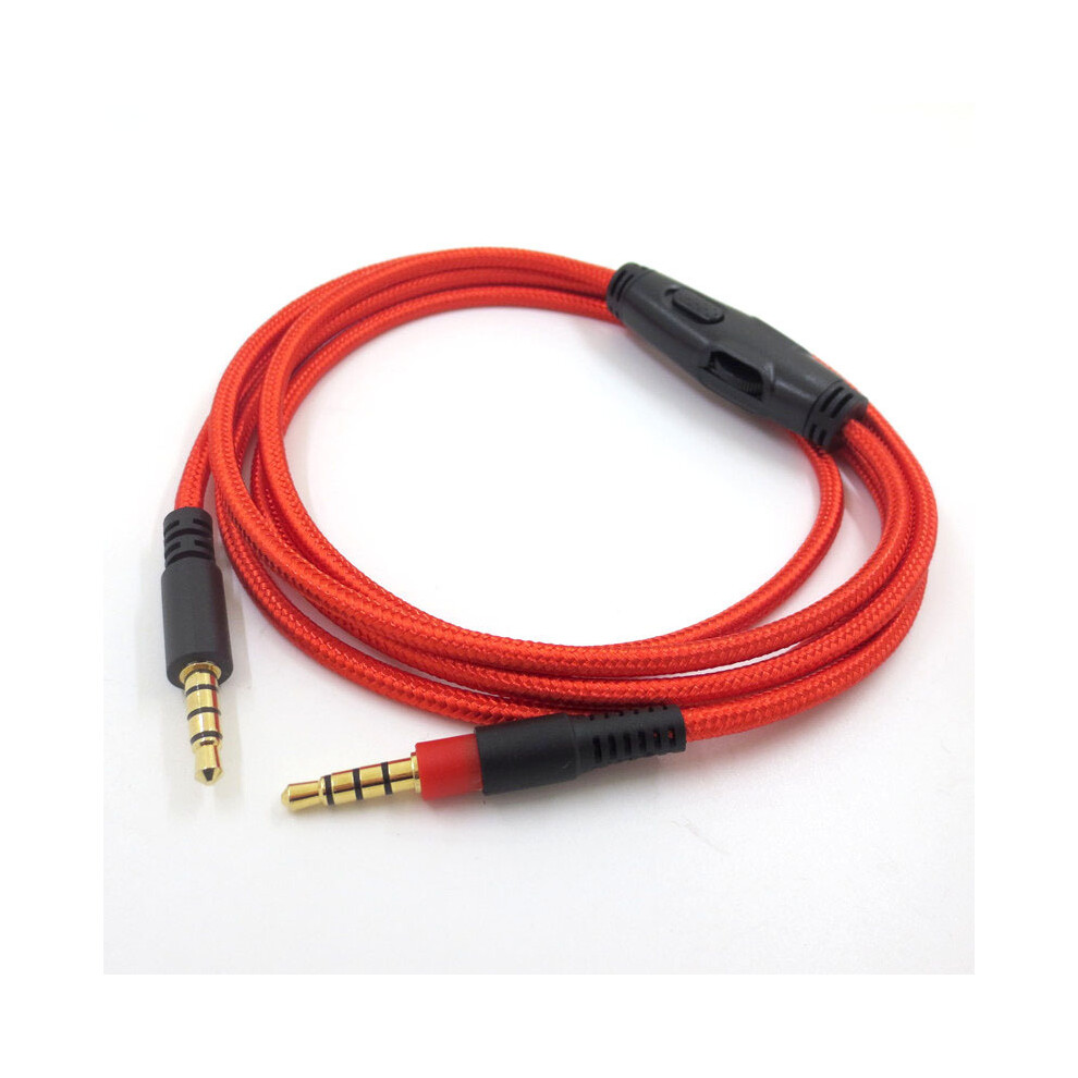 (Red) 1.5M Replacement Audio Aux Cable Cord For Hyperx Cloud And Hyperx Cloud Alpha Red 320997664772