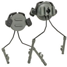 (Green) Tactical Rail Mounts Headset Helmet Headset Holder 360 Rotation Rail Adapter