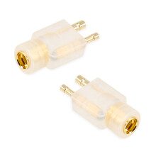 (Transparent) Headphone Plug For FitEar Series Male To MMCX Female Headphone Cable Adapter