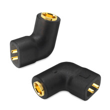 (Black) 1 Pair 0.78/0.75 Male To MMCX Female For QDC To Shure Headset Adapters