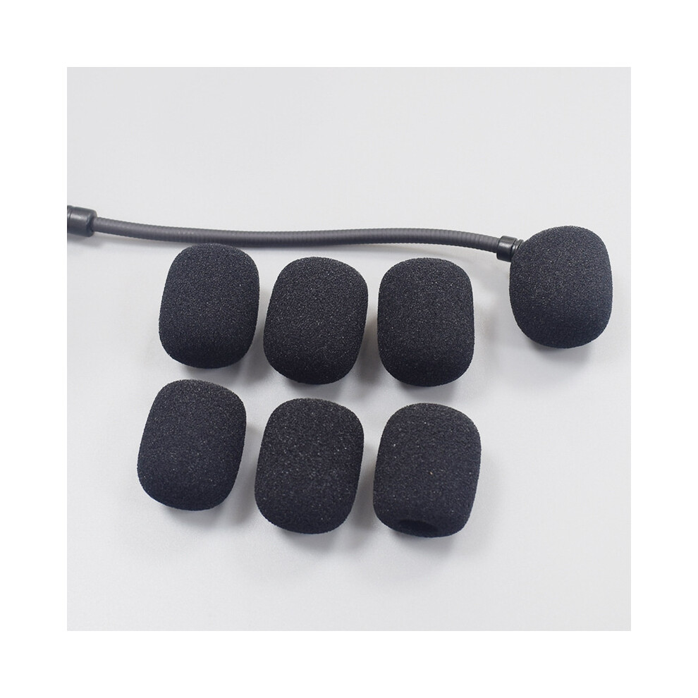 10Pcs Microphone Sponge Cover Windscreen Foam Cover For Gaming Headset Mic Black 320997671640