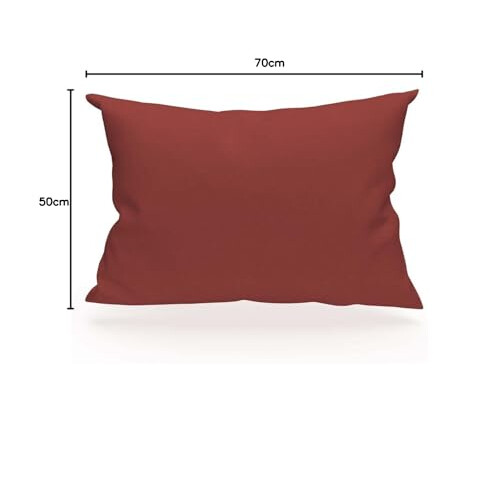 Soleil d'ocre Pillowcase, Cotton, Red, 50 x 70 cm 2