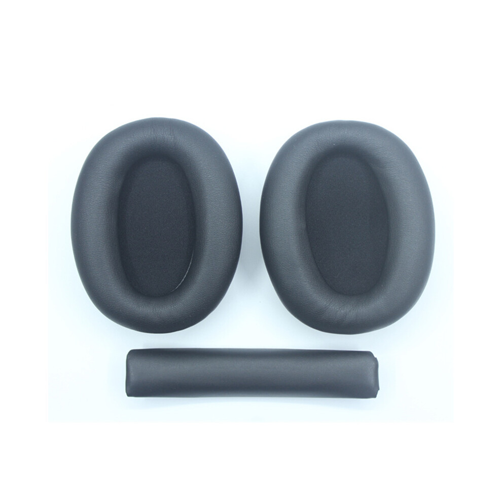 (Black) Headphone Cover + Headband Set For Sony Mdr-1000X Wh-1000Xm2 Headphones Black 320997672784