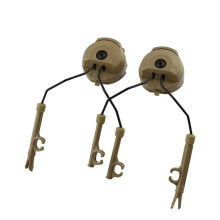 (Sand) Tactical Headset Bracket Helmet ARC Rail Adapter For Comta II Series Headset
