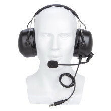 Tactical Aero Noise-Canceling Headset 7.1mm for U94 PTT Microphone Walkie Talkie
