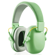 (Green) Children's Anti-noise Earmuffs Aircraft Noise-cancelling Soundproof Headphones