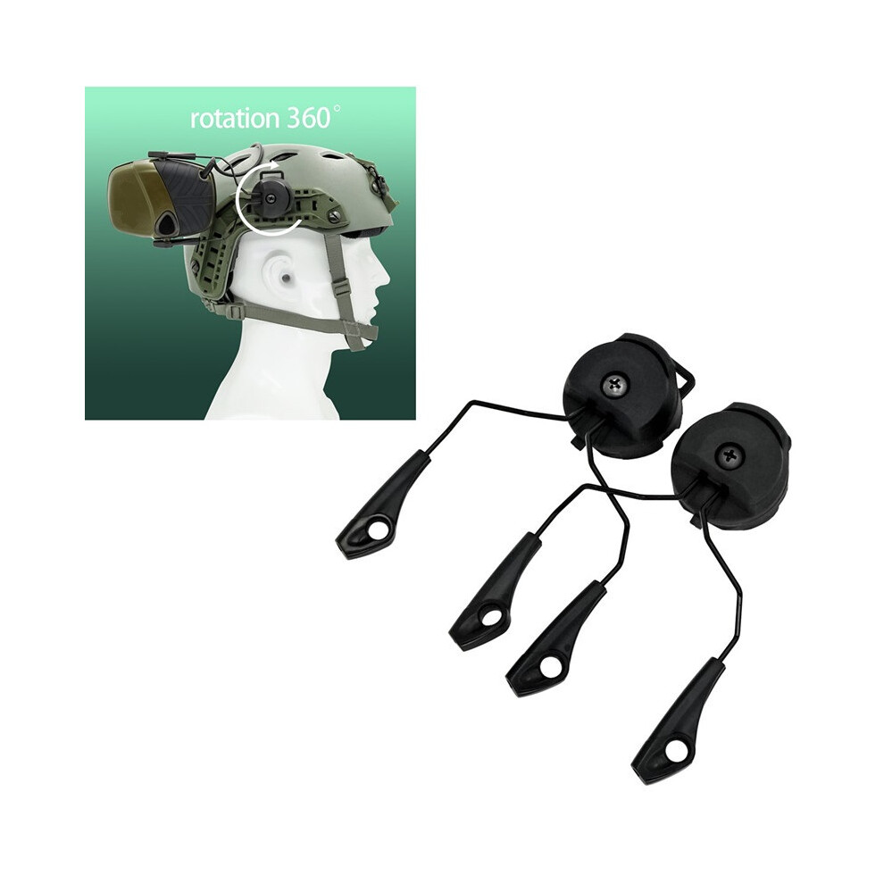 Electronic Earmuf Arc Ops-Core Helmet Rail Adapter Tactical Headphone Stand For Howard Leight Impact Sport Hunt Shooting Headset 320997681533