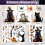 JOFONY 3D Halloween Window Clings - Reusable Party Decoration Window Decals 4