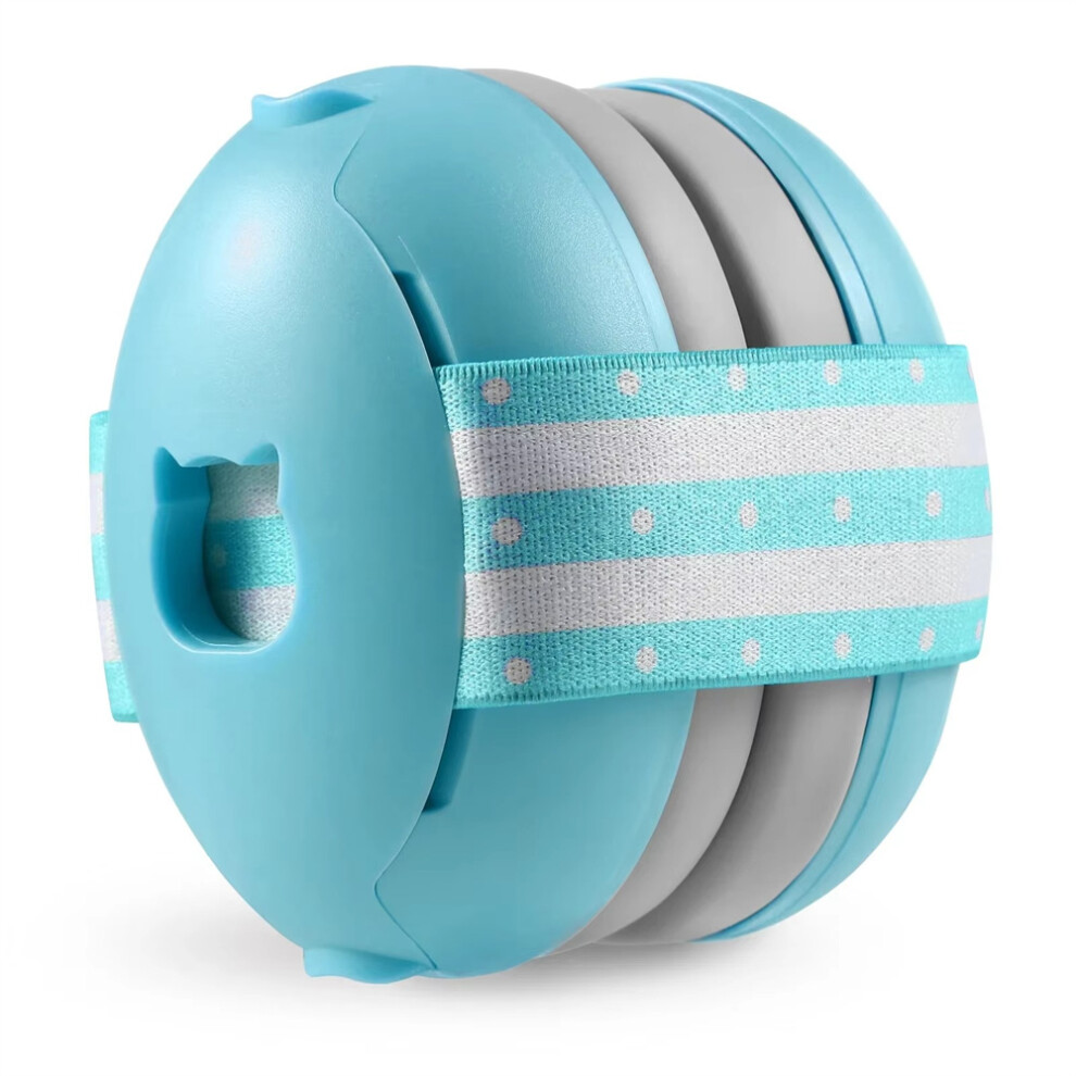 (Blue) Baby Ear Muff Noise Canceling Headphone For Infant Hearing Protection Earmuff Blue