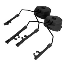 (Black) Tactical Headset Helmet Arc Adapter for Peltor Comtac III II Tactical Headset