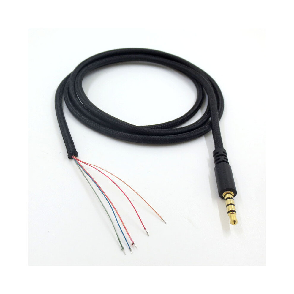 (1.5M) 1.1/1.5M Headset Repair Cable For Kingston Hyperx Cloud/Core/ Headphone Silver 320997674405