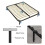 sourcing map Adjustable Height Bed Frame Support Legs Replacement Bed Rail Support Center Frame Slat Feet Risers(150mm-170mm/5.9"-7"), Black 4