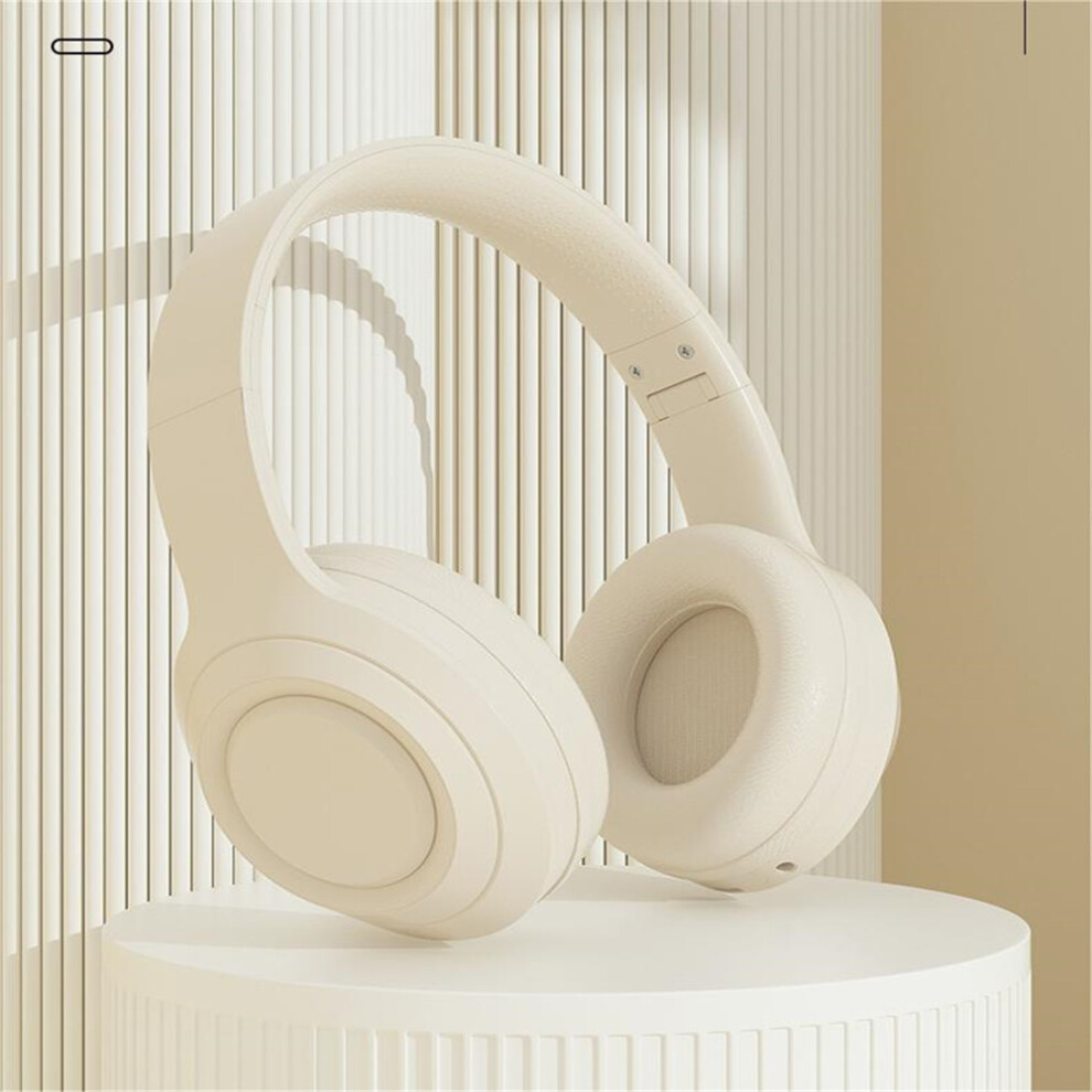 (White) Dr58 Wireless Bluetooth 5.0 Foldable Headset Headphone Noise Cancelling Headband Sport Earbud Earphone For Running White 320997685166