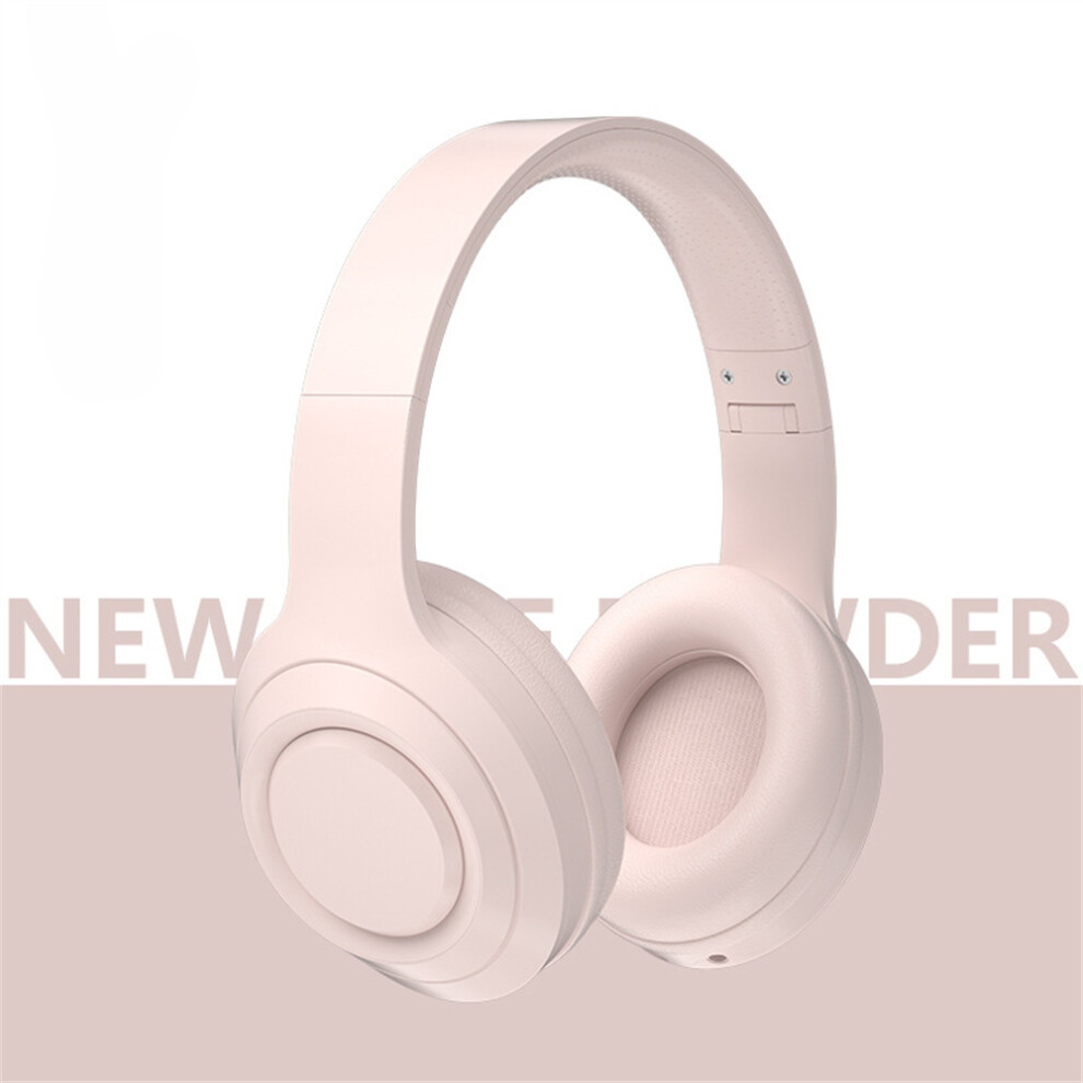 (Pink) Dr58 Wireless Bluetooth 5.0 Foldable Headset Headphone Noise Cancelling Headband Sport Earbud Earphone For Running Pink 320997685173