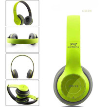(Green) 5.0 wireless bluetooth headset foldable stereo super bass headphones