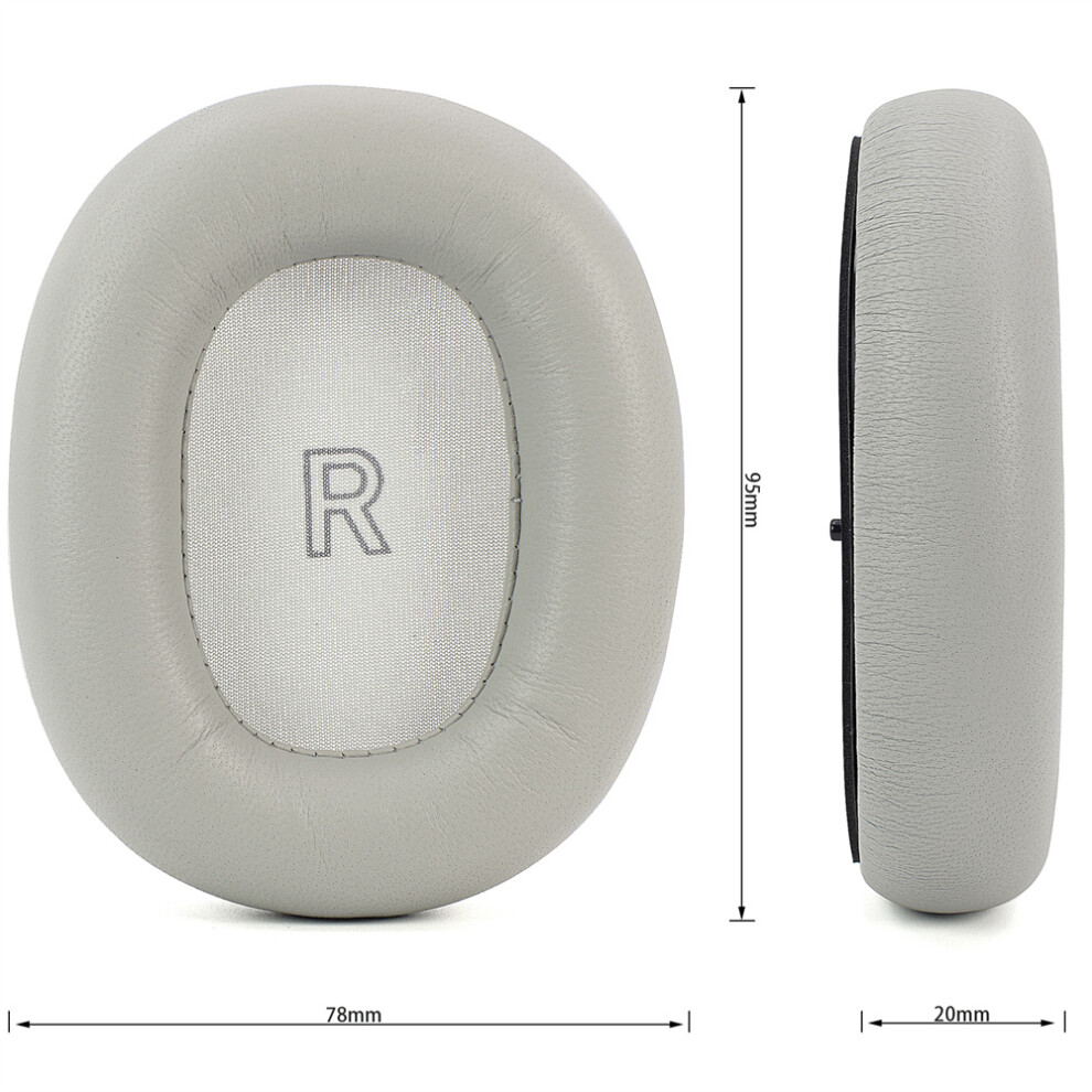 Grey (Grey) 1 Pair Headphone Replacement Sheepskin Comfort Earmuffs For B&O Beoplay H95