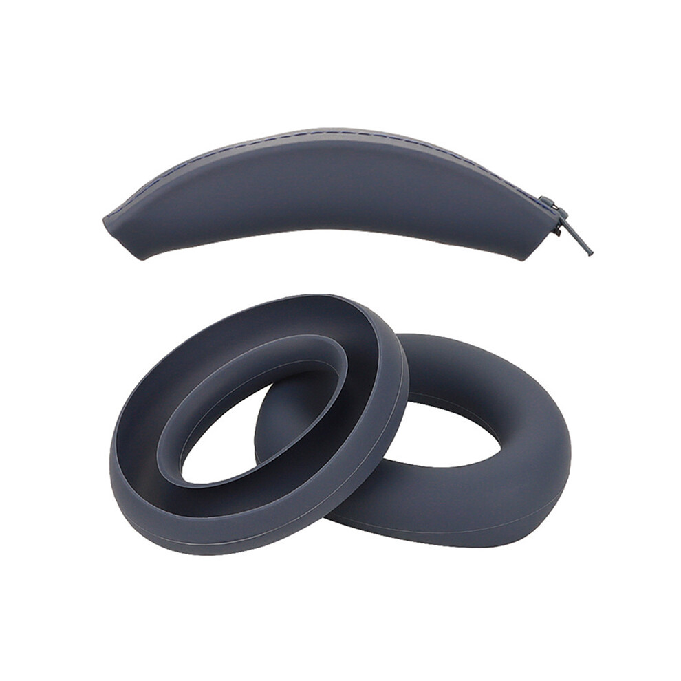 ( Set) Silicone Protective Case For Anker Soundcore Space Q30 Q35 Q45 Earpads Headband Blue 320997676294