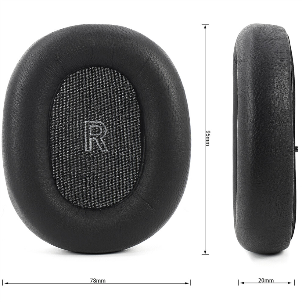 Black (Black) 1 Pair Headphone Replacement Sheepskin Comfort Earmuffs For B&O Beoplay H95