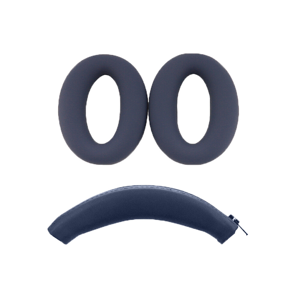 (Blue Set) For Sony WH-XB910N Headset Ear Cushion Headband Protective Silicone Dust Cover